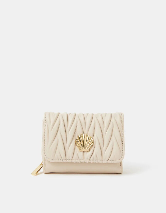 Shell Tri-Fold Purse
