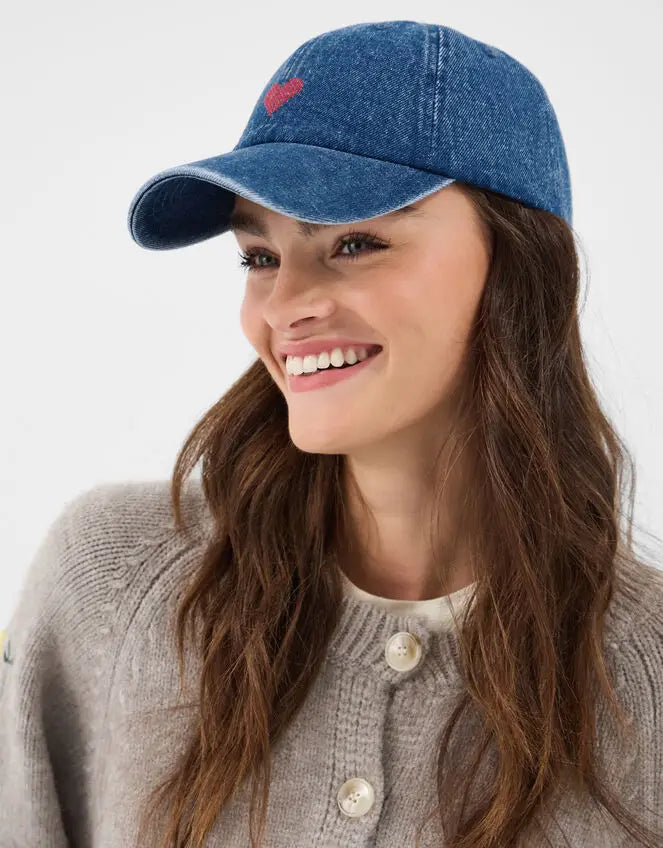 HEART DENIM CAP