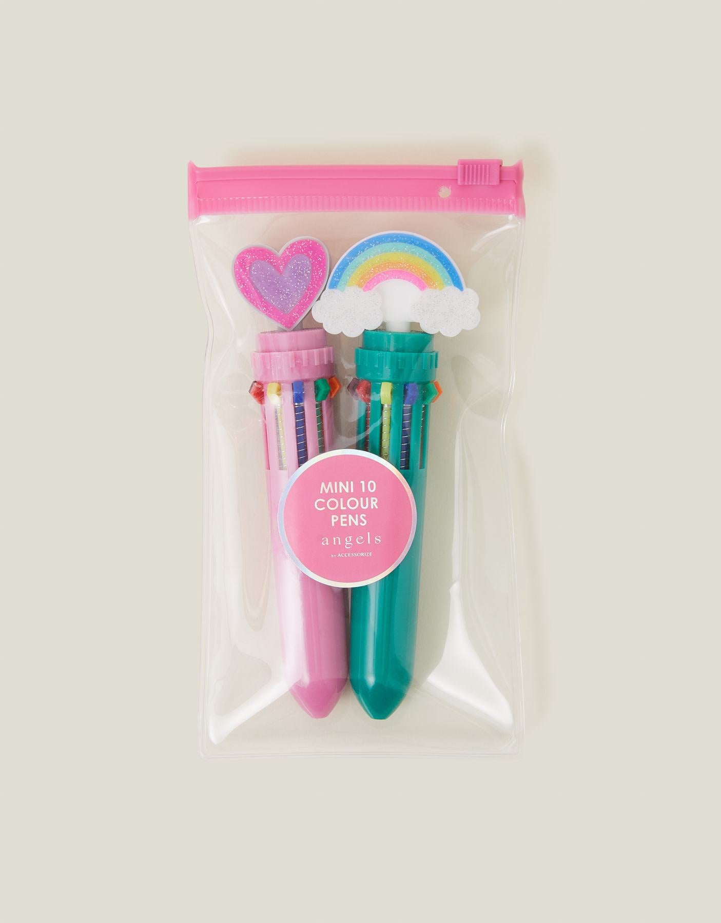 2-Pack Girls Mini 10-Colour Pens