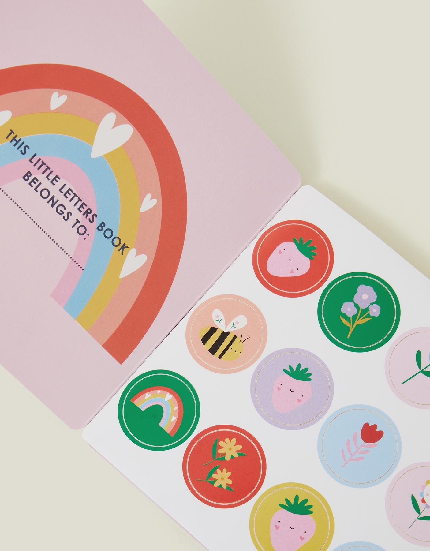 Girls Rainbow Little Letters Book