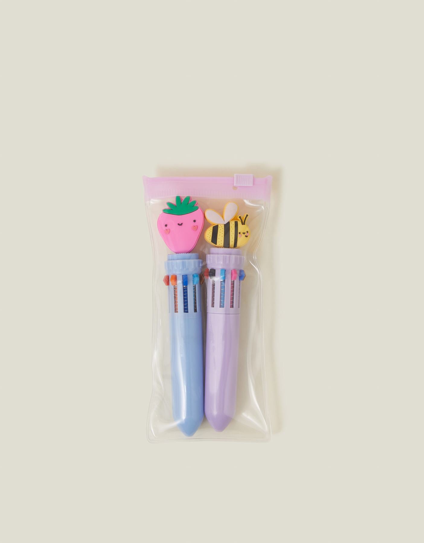 2-Pack Girls Mini Multi Colour Pens