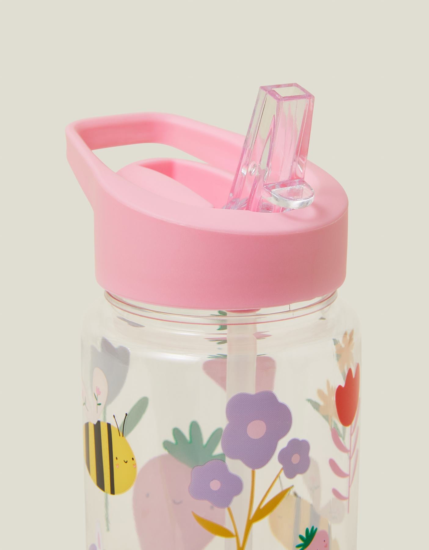 Girls Unicorn Flip Straw Water Bottle