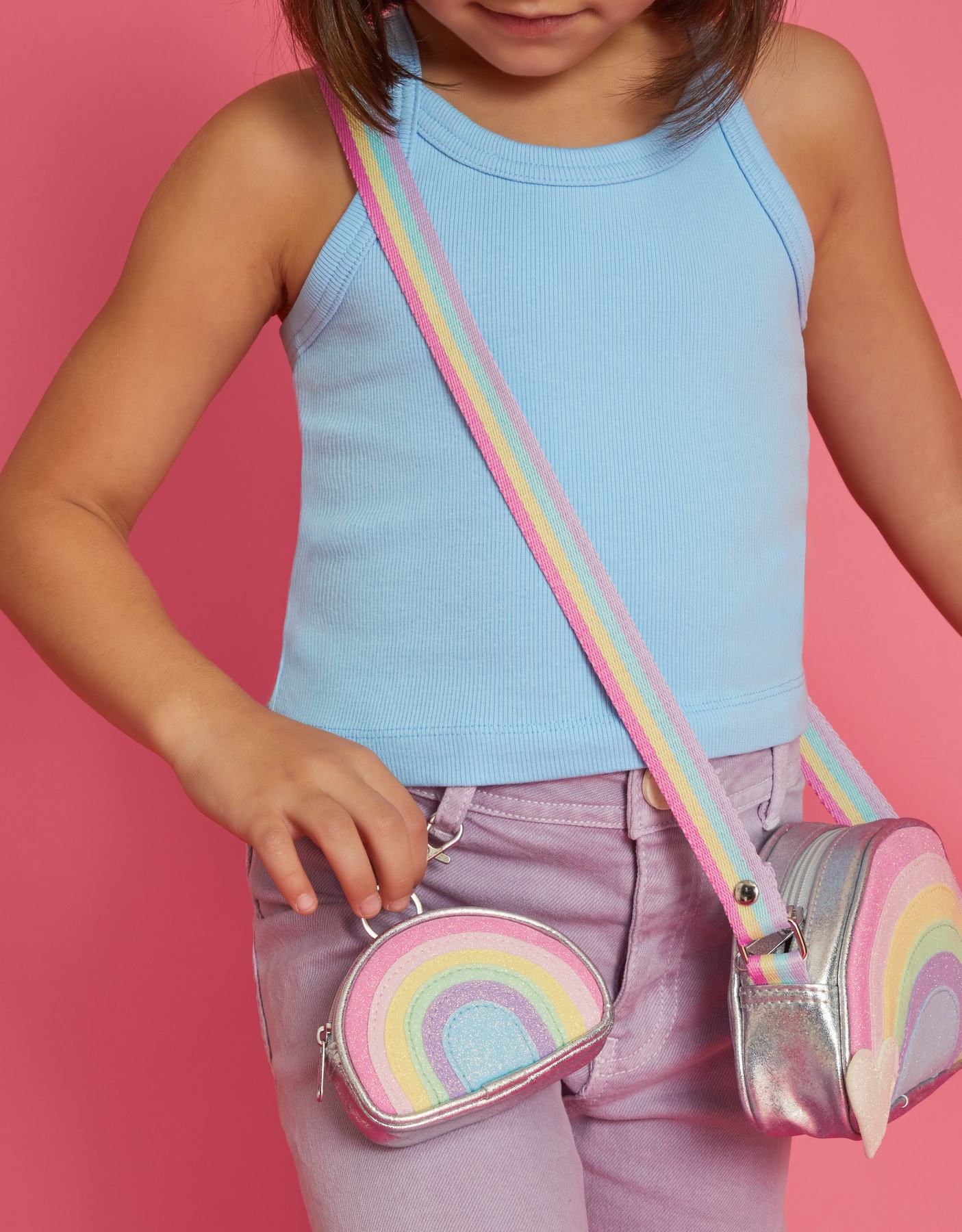 Girls Rainbow Purse Bag