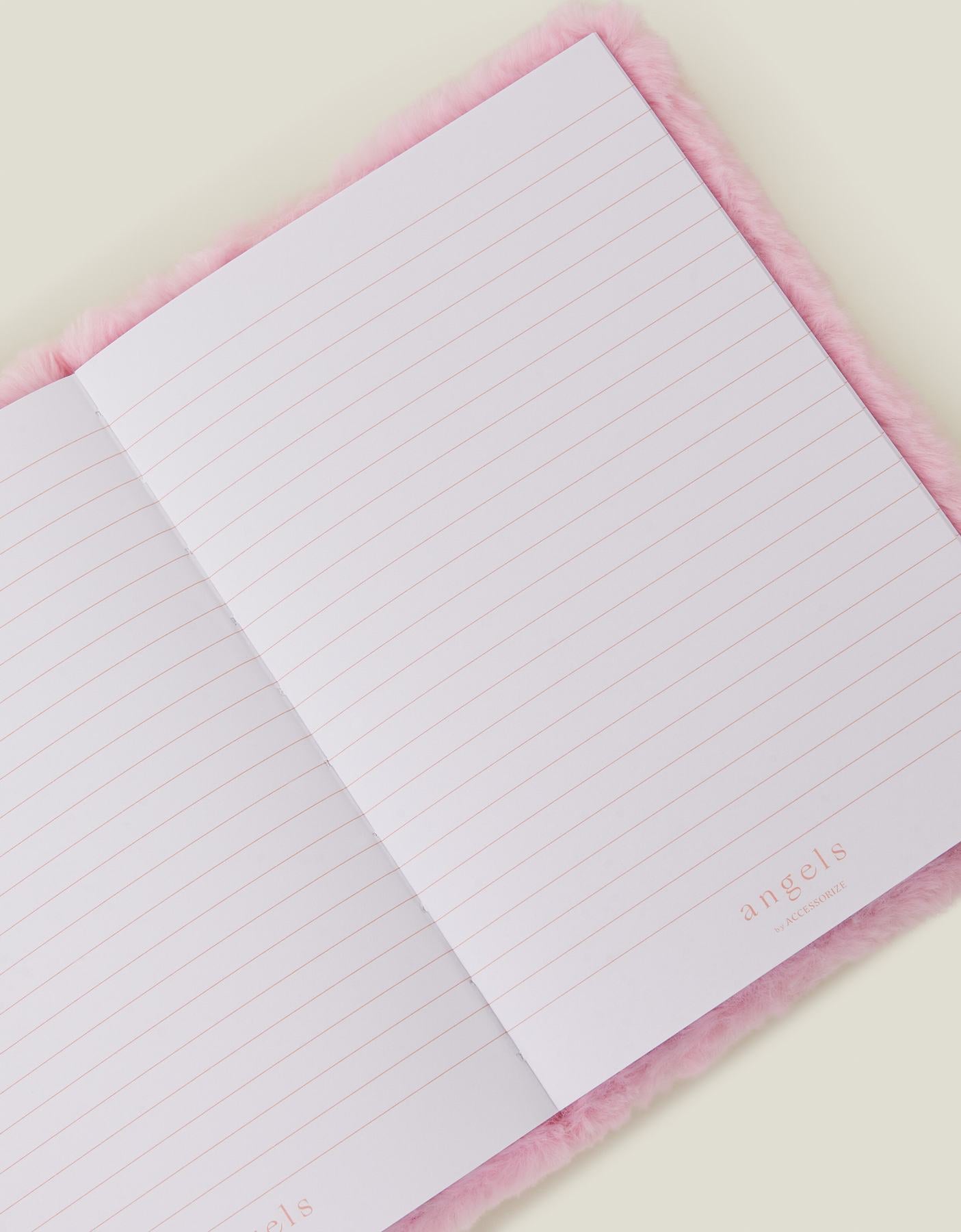 Girls Faux Fur Unicorn A5 Notebook