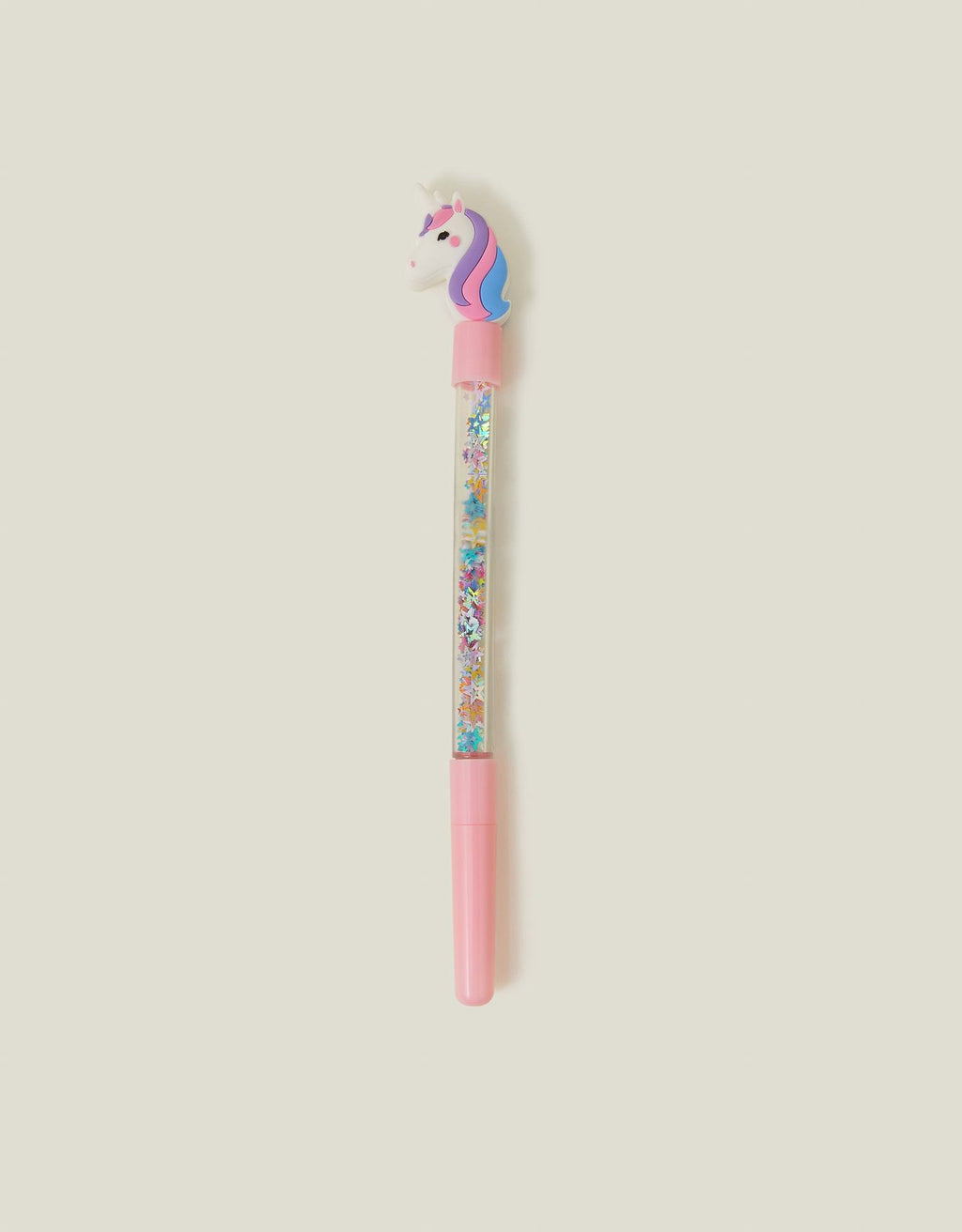Girls Confetti Unicorn Topper Pen