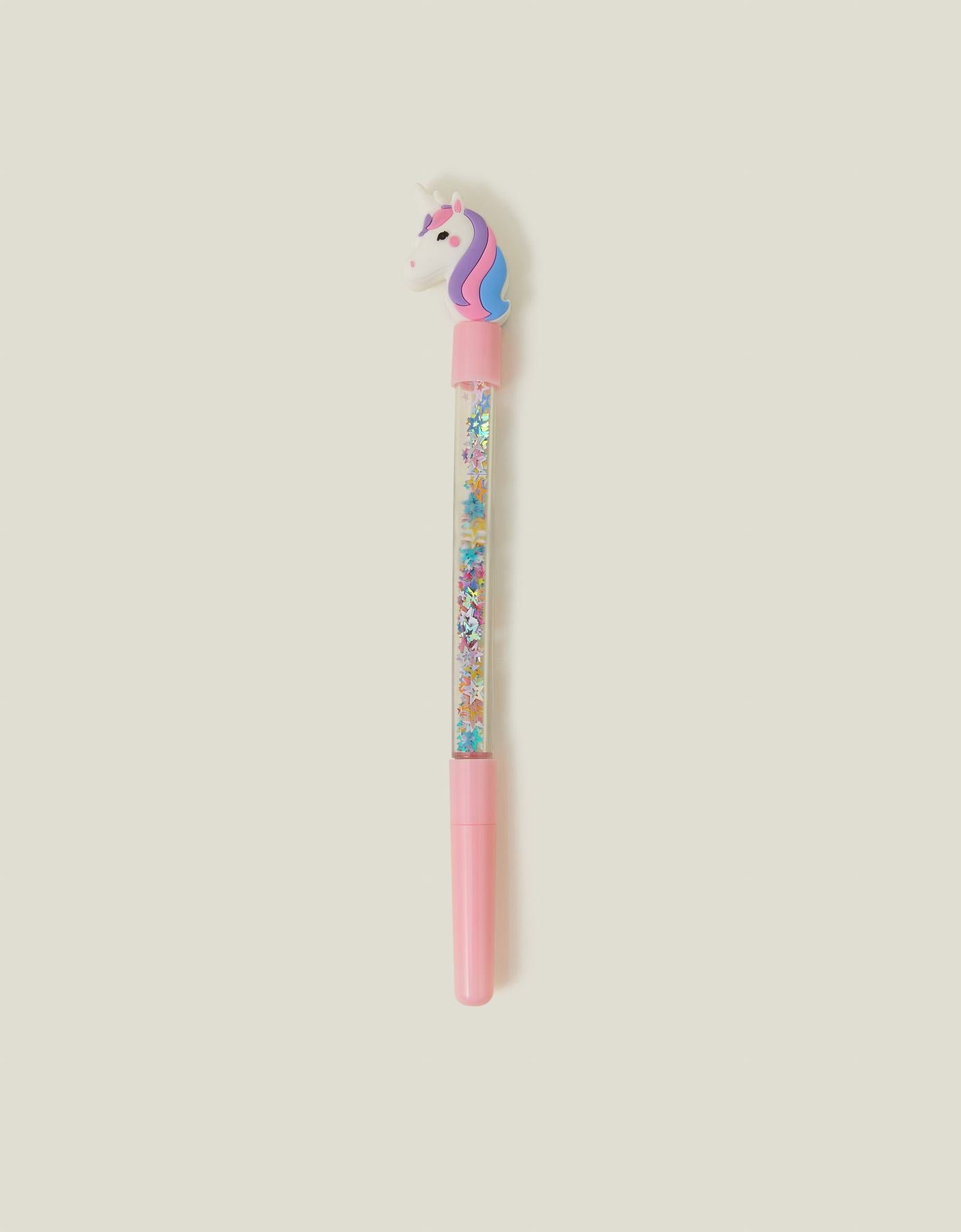 Girls Confetti Unicorn Topper Pen