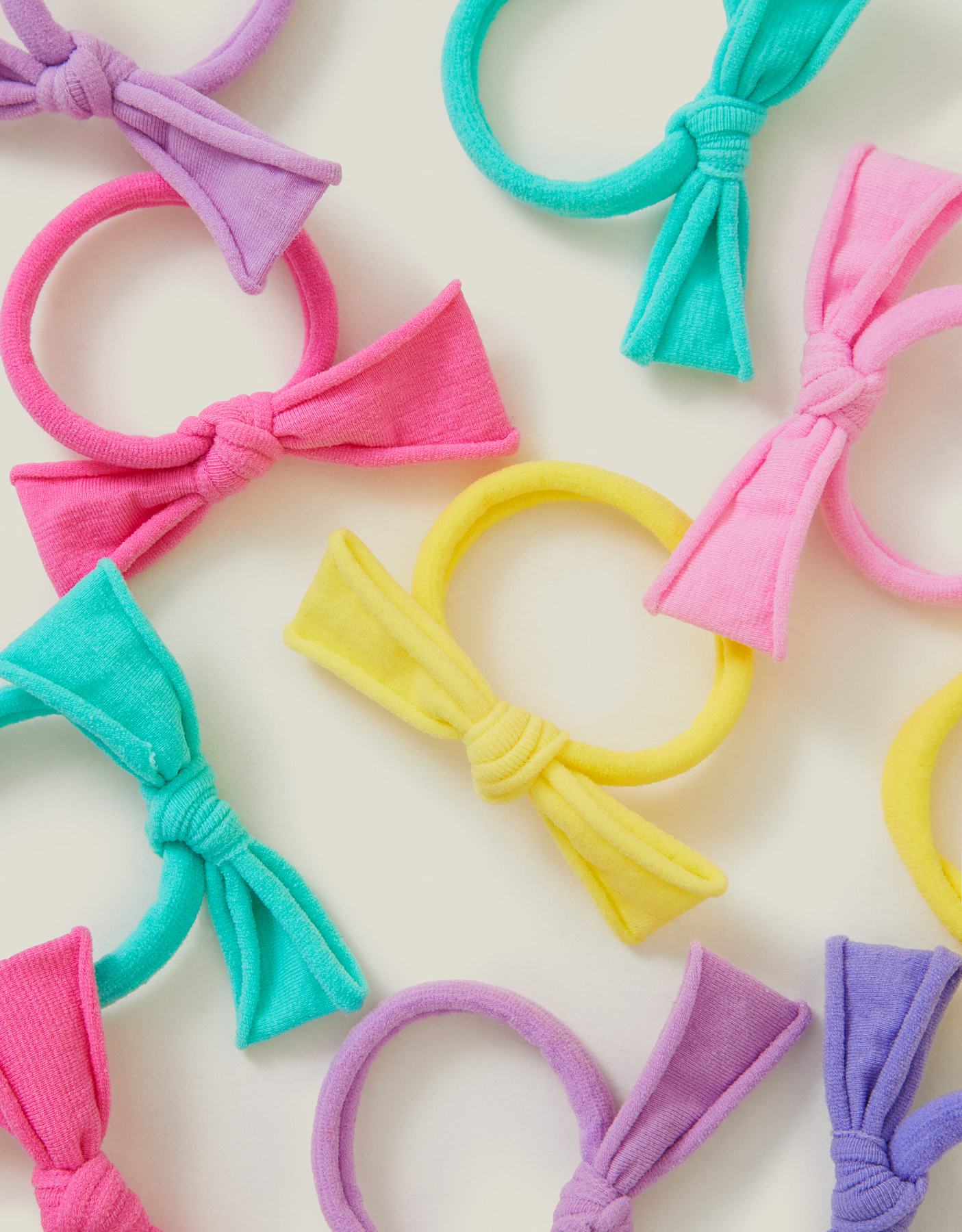 12-Pack Girls Mini Tie Hair Bands