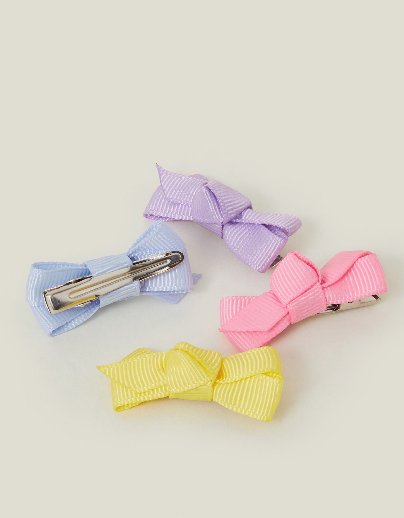 4-Pack Girls Bow Hair Clips