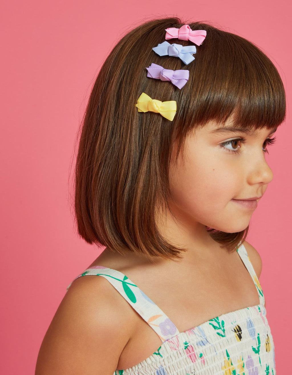 4-Pack Girls Bow Hair Clips