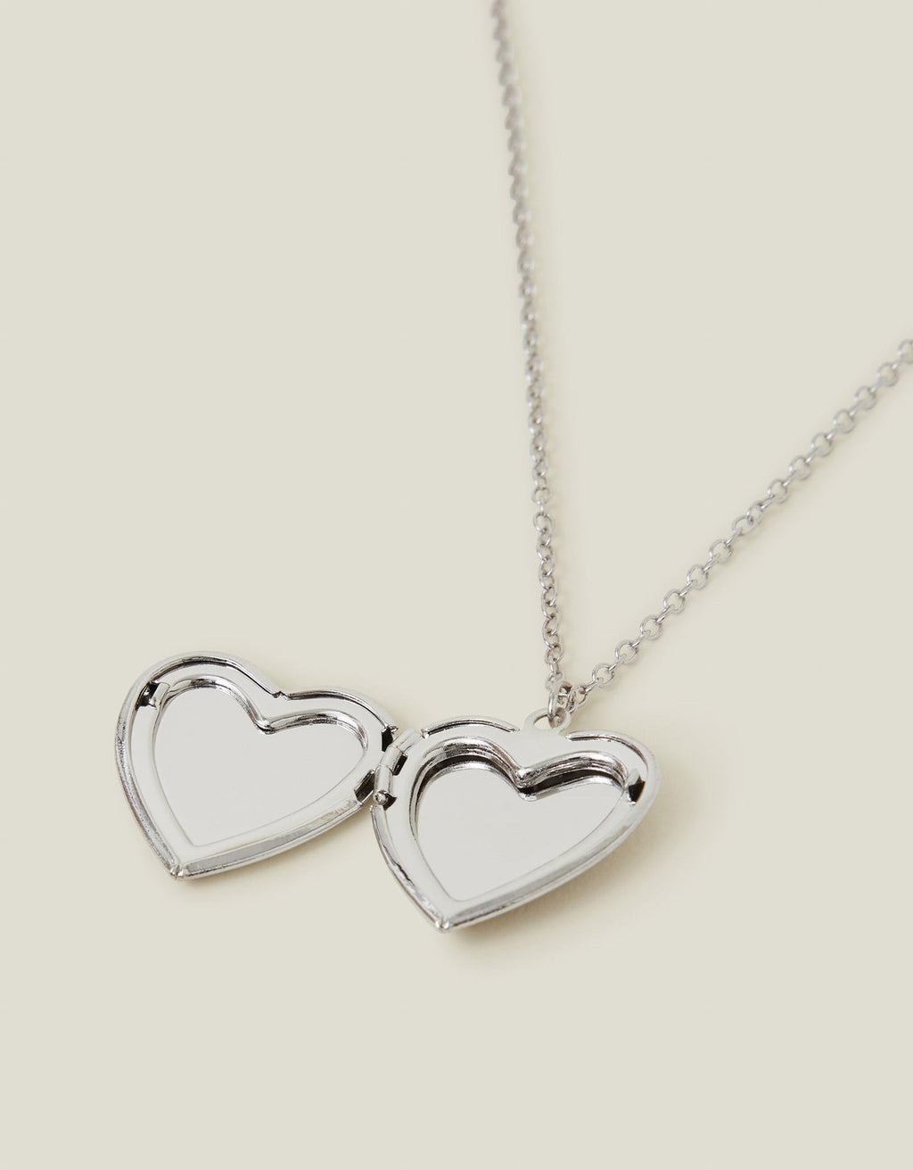 Girls Glitter Heart Locket Necklace