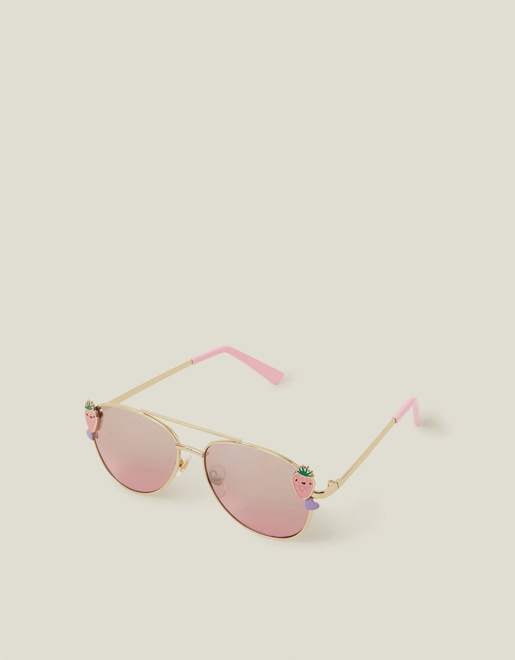 Girls Strawberry Aviator Sunglasses