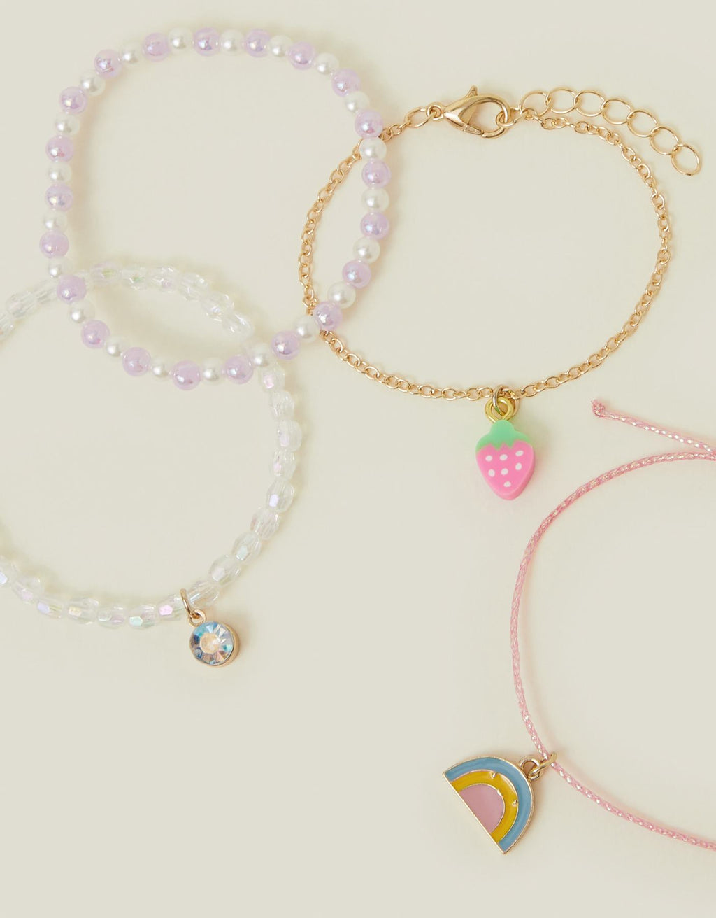 4-Pack Girls Spring Friendship Bracelets
