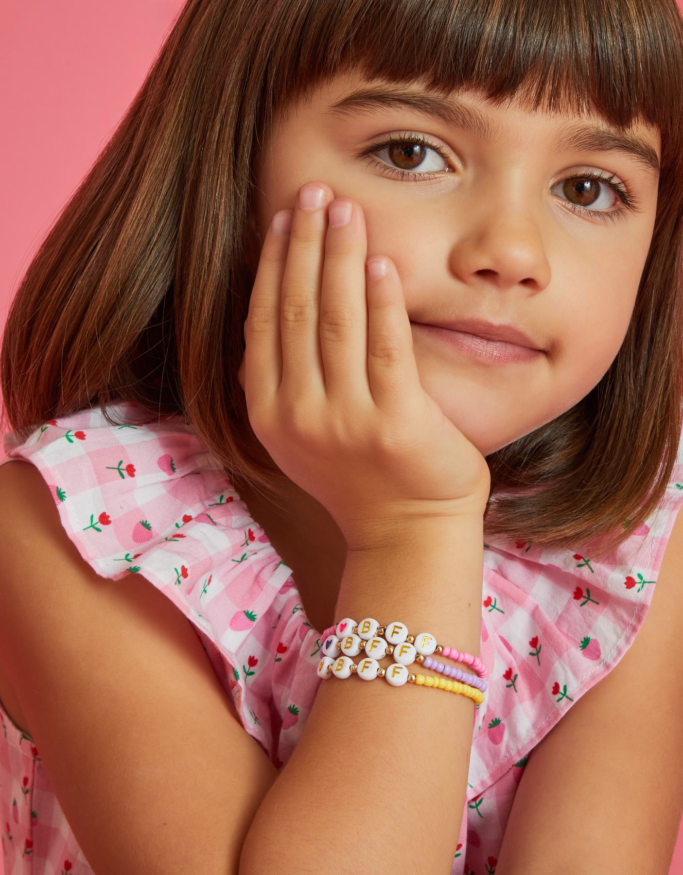 3-Pack Girls BBF Bead Friendship Bracelets