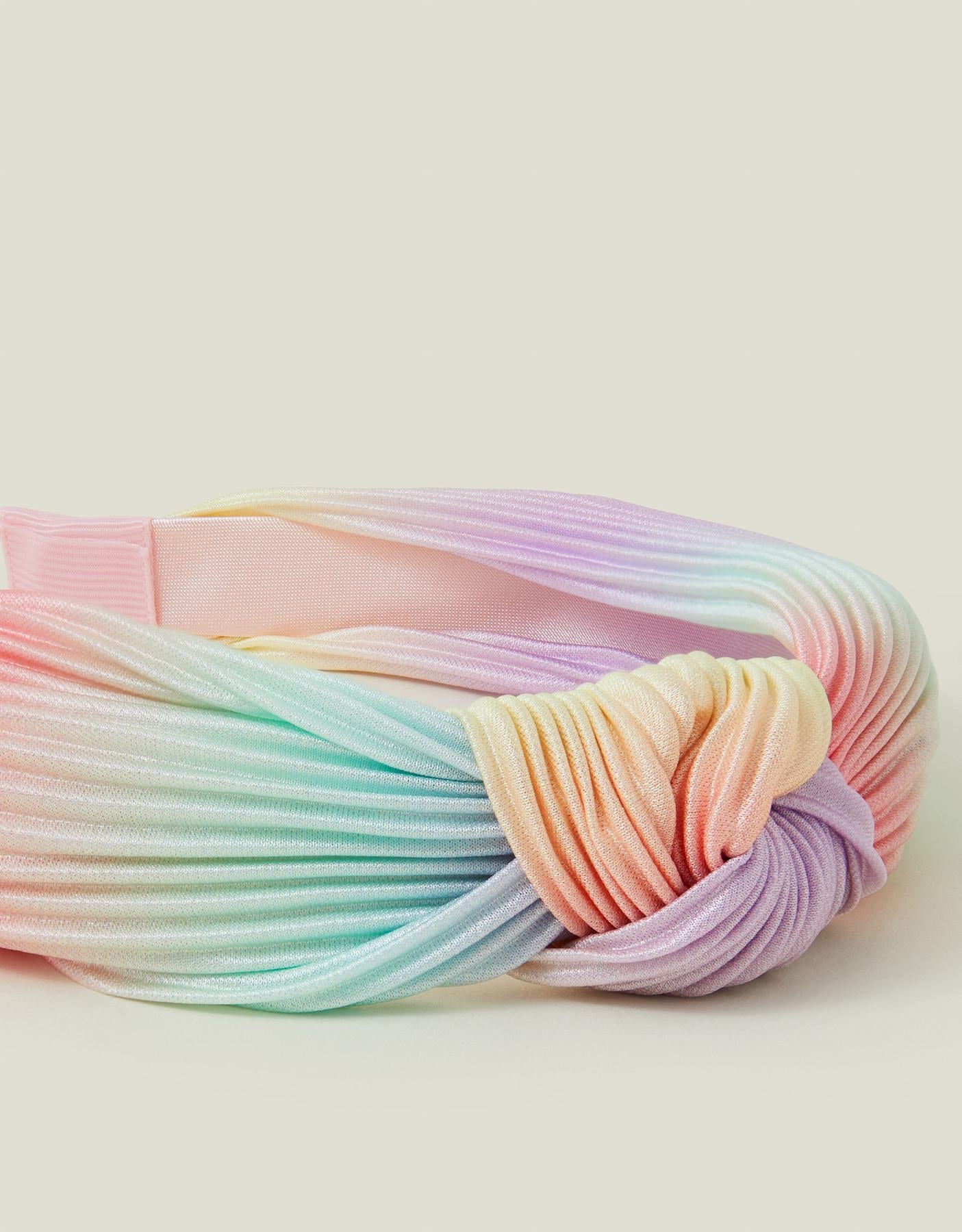 Girls Ombre Plisse Knot Headband