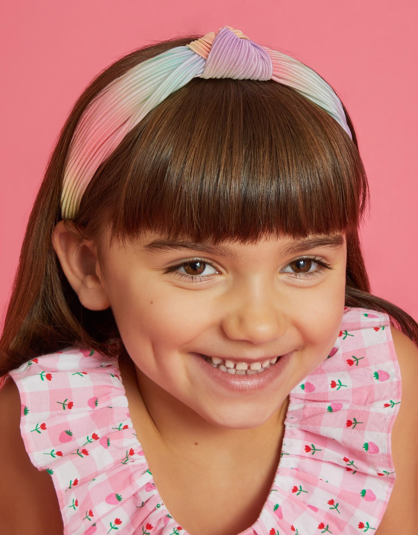 Girls Ombre Plisse Knot Headband