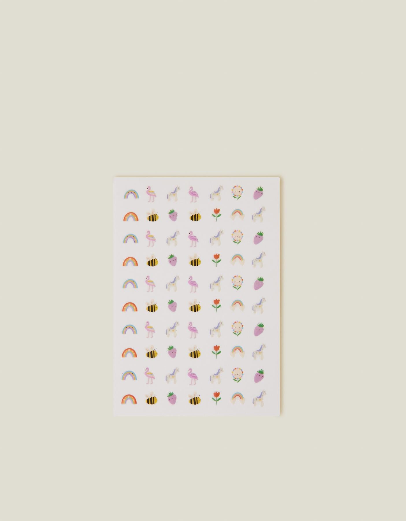 Girls Spring Picnic Nail Stickers