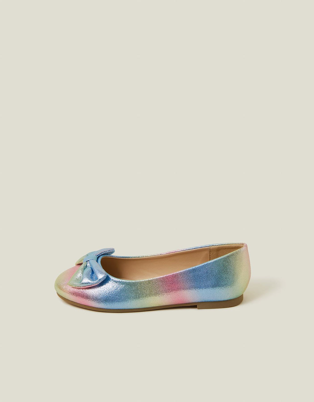 Girls Ombre Metallic Ballet Flats