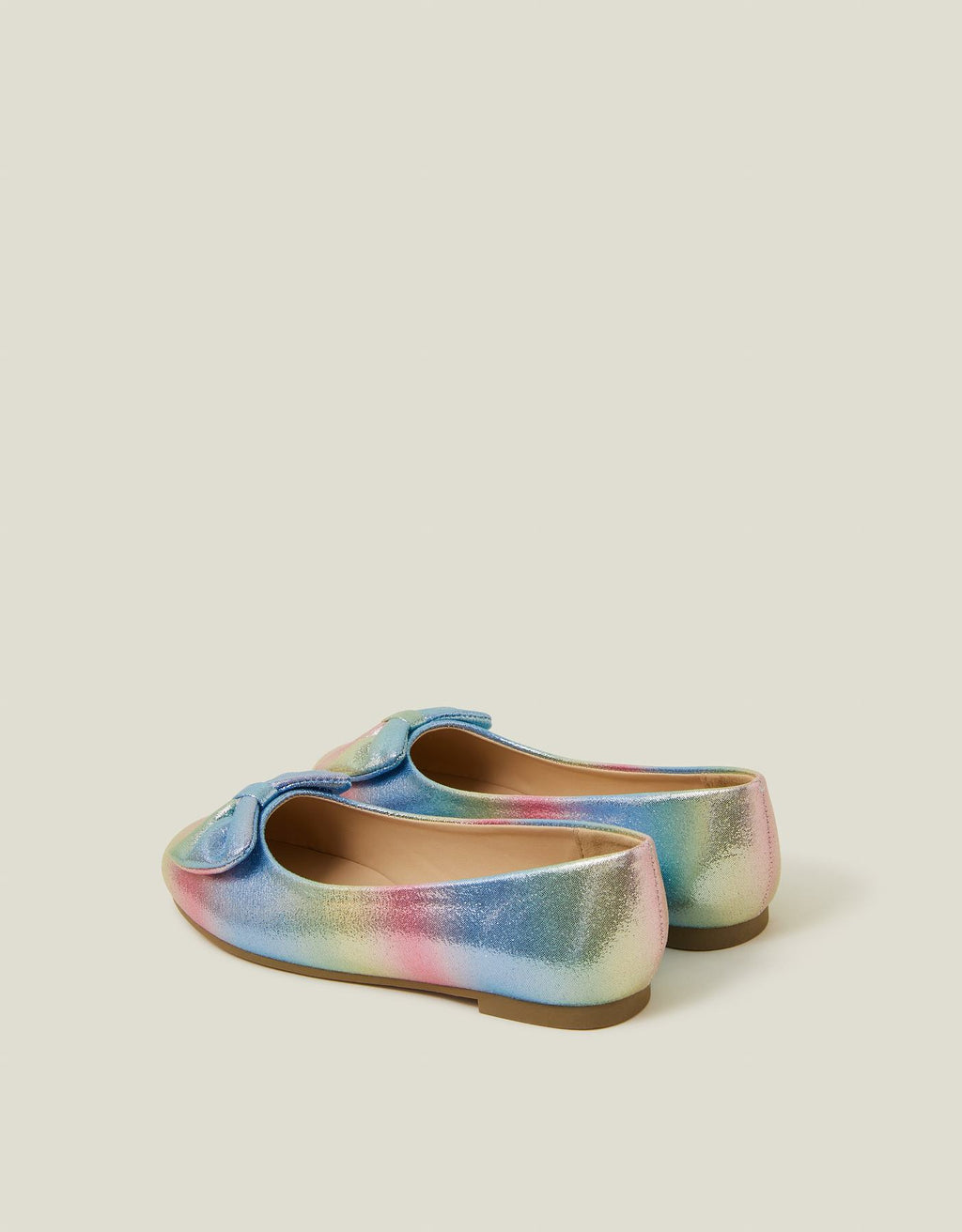 Girls Ombre Metallic Ballet Flats