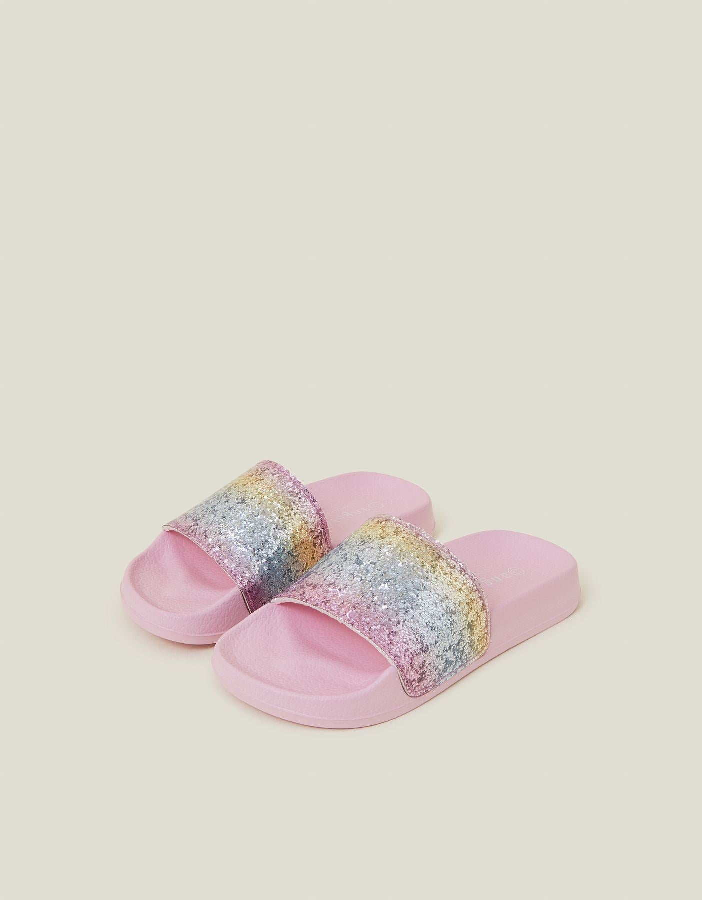 Girls Glitter Ombre Sliders