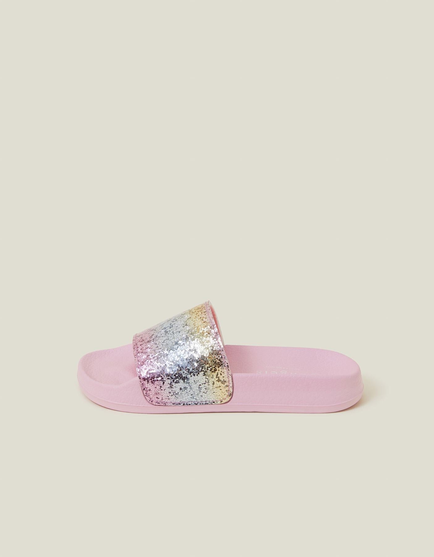 Girls Glitter Ombre Sliders