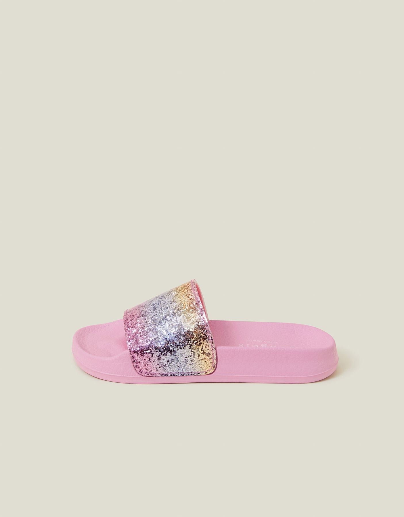 Girls Glitter Ombre Sliders