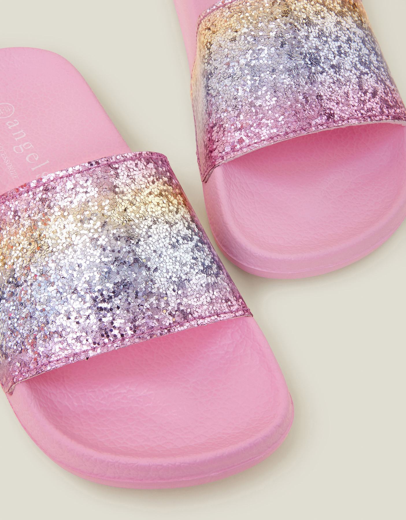Girls Glitter Ombre Sliders