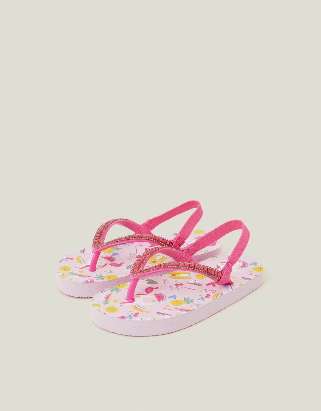 Girls Sunbeam Print Flip Flops
