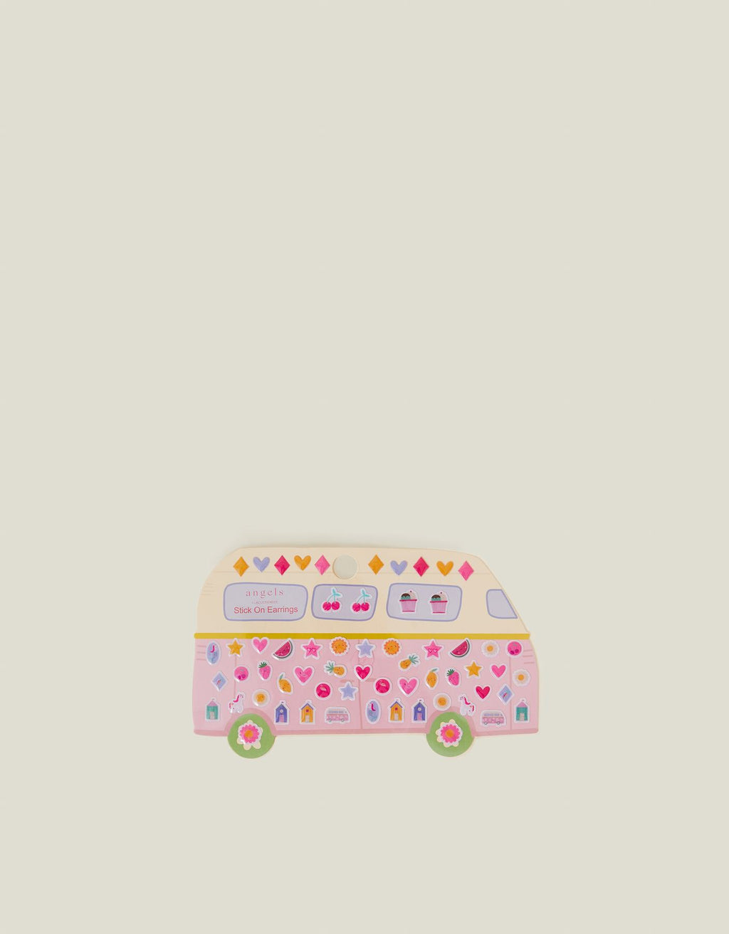 Girls Campervan Stick On Earrings