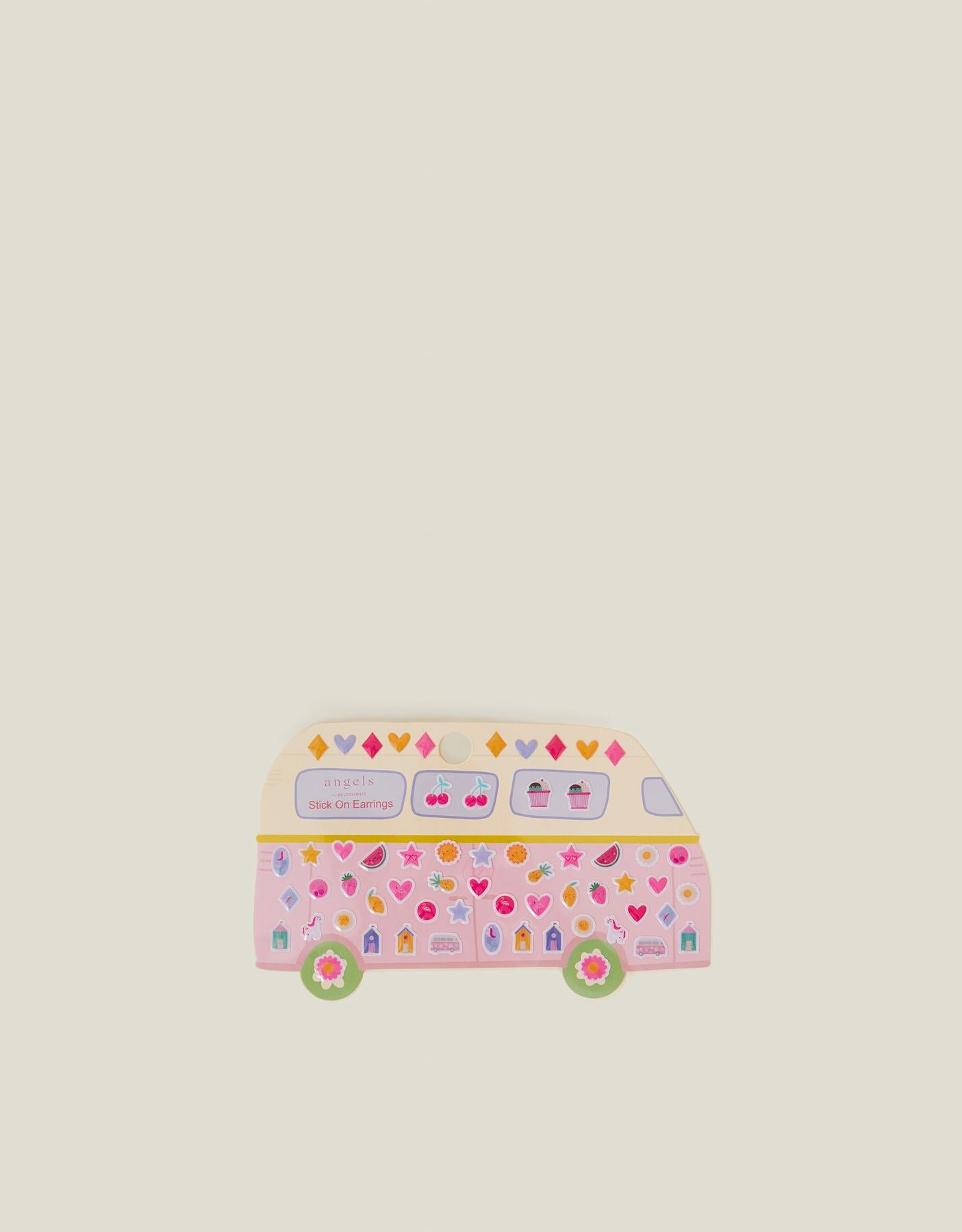 Girls Campervan Stick On Earrings