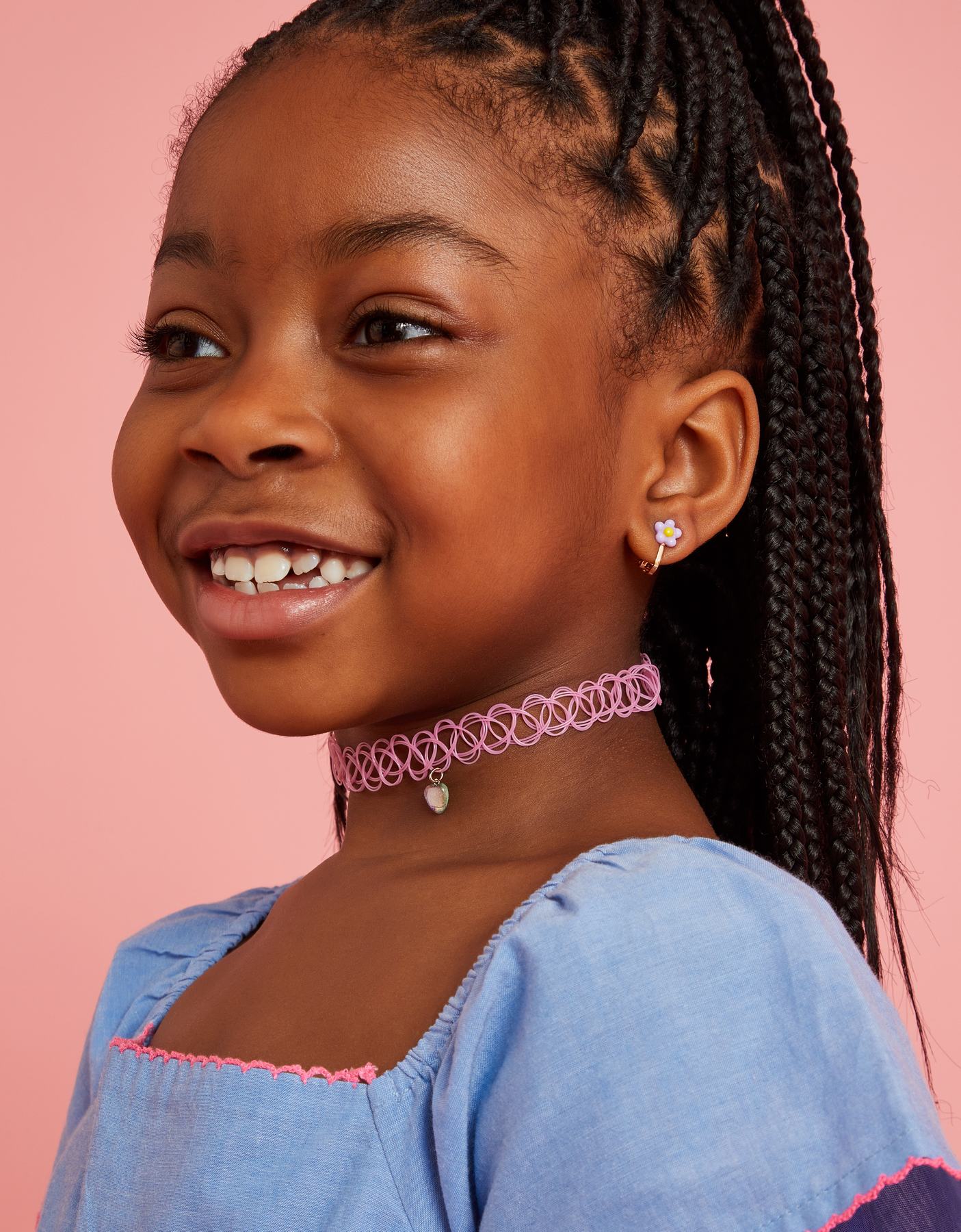 2-Pack Girls Fruit Choker Necklaces