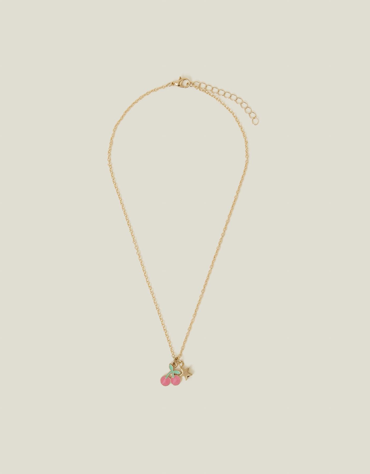Girls Cherry Pendant Necklace