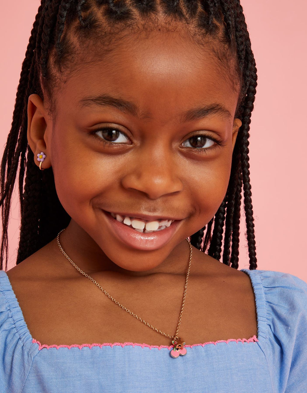 Girls Cherry Pendant Necklace