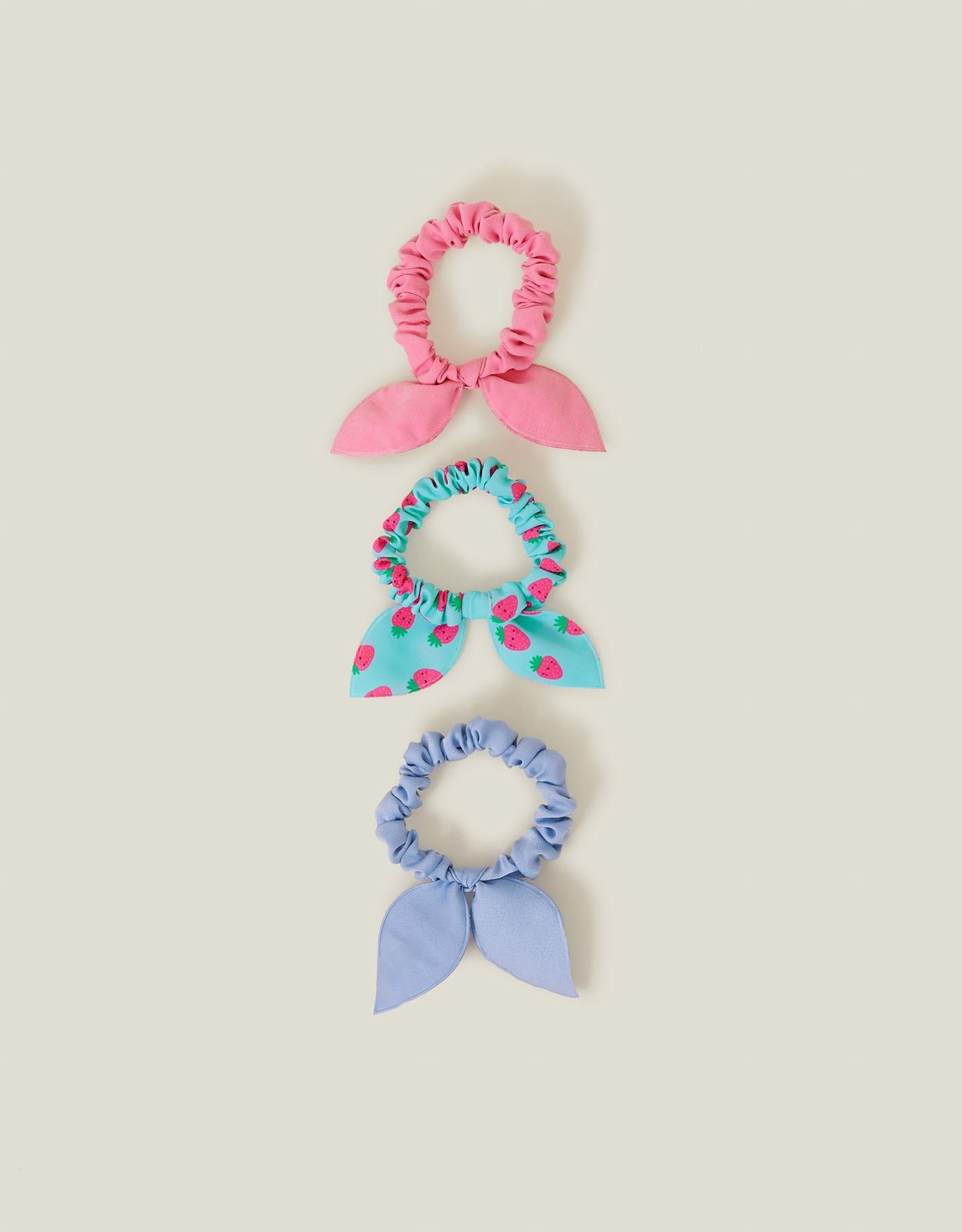 3-Pack Bunny Tie Scrunchies