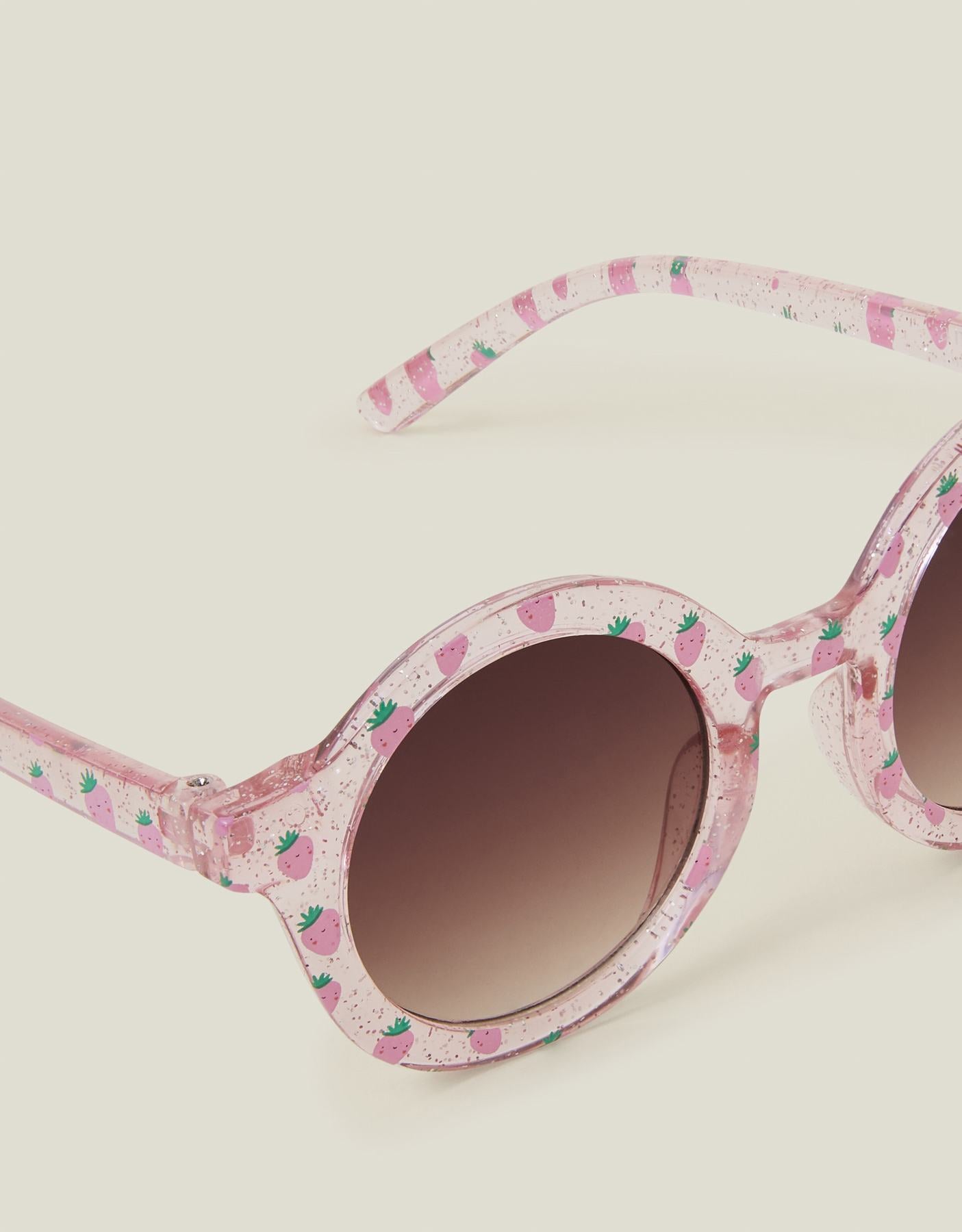 Girls Strawberry Print Sunglasses