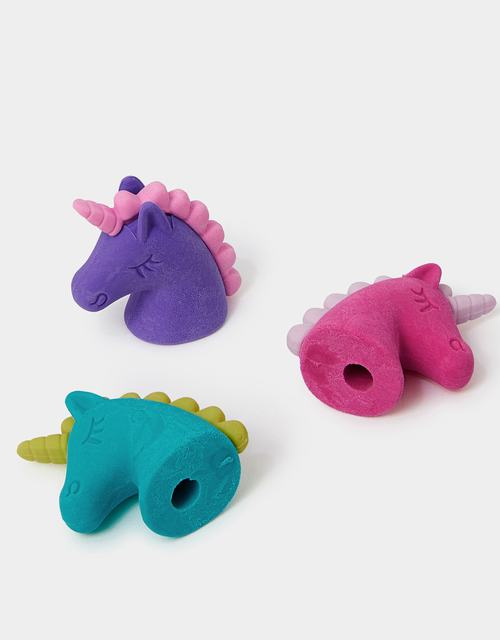 3-Pack Girls Unicorn Erasers
