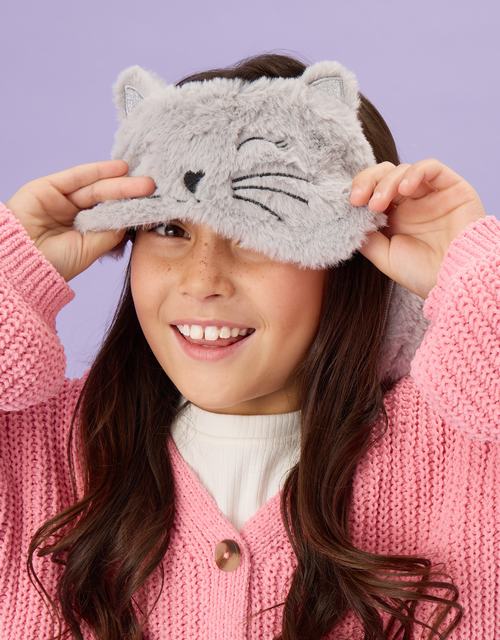 Girls Cat Eye Mask & Travel Pillow Set