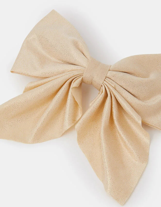 Girls Sparkle Bow Barrette Hair Clip