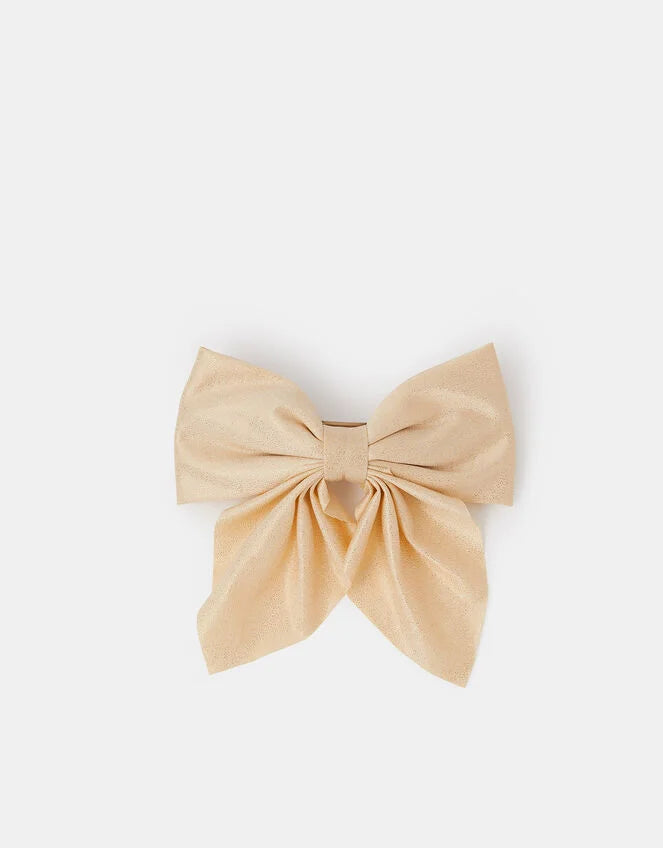 Girls Sparkle Bow Barrette Hair Clip