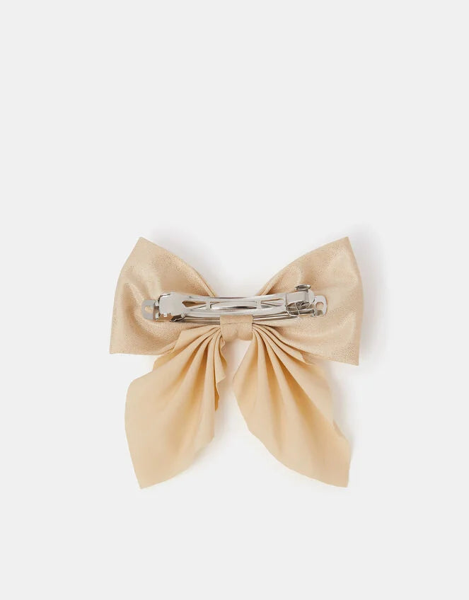 Girls Sparkle Bow Barrette Hair Clip