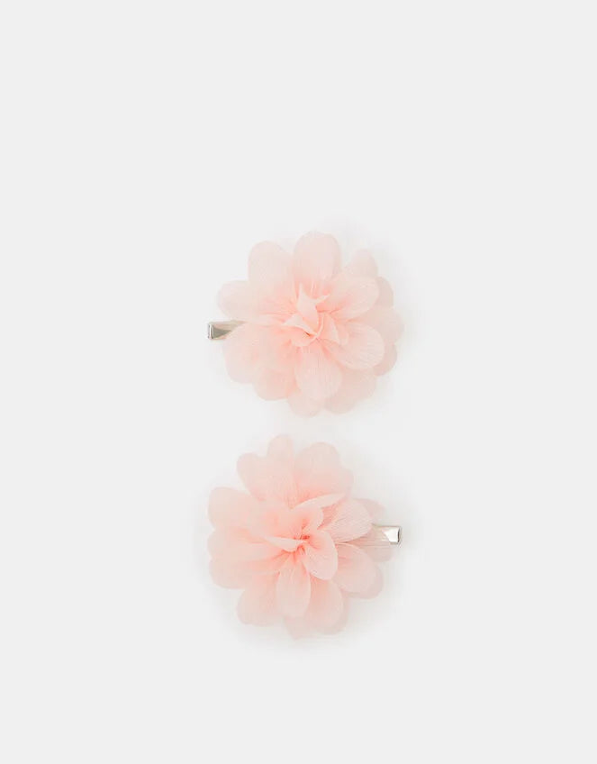 2-Pack Girls Flower Hair Clips