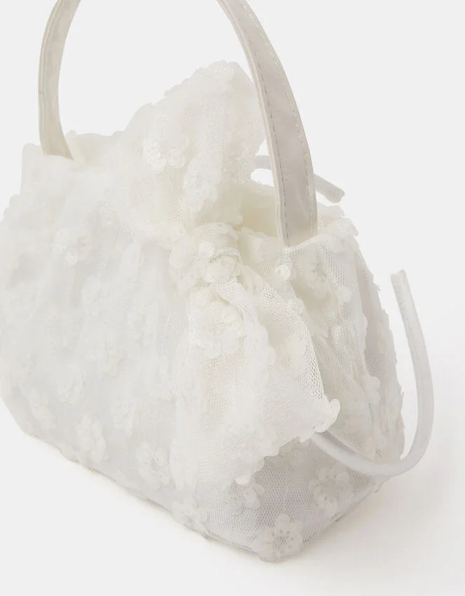 Girls Sequin Mesh Bow Headband & Bag Set