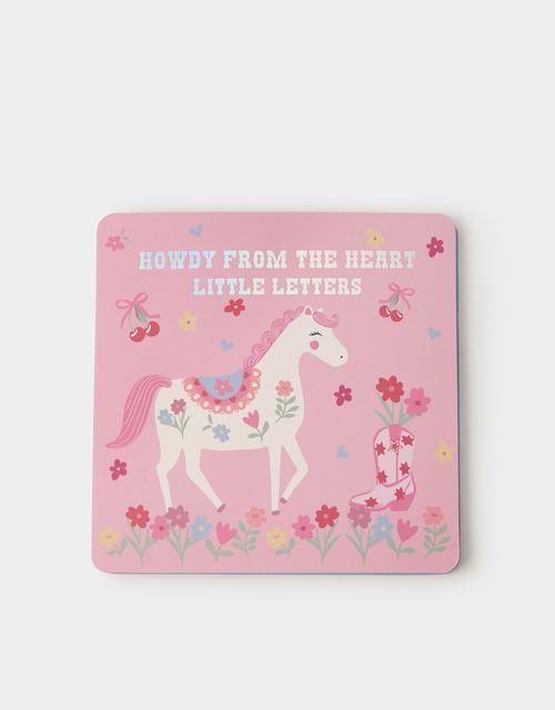 Girls Cowboy Little Letters Stationery Book