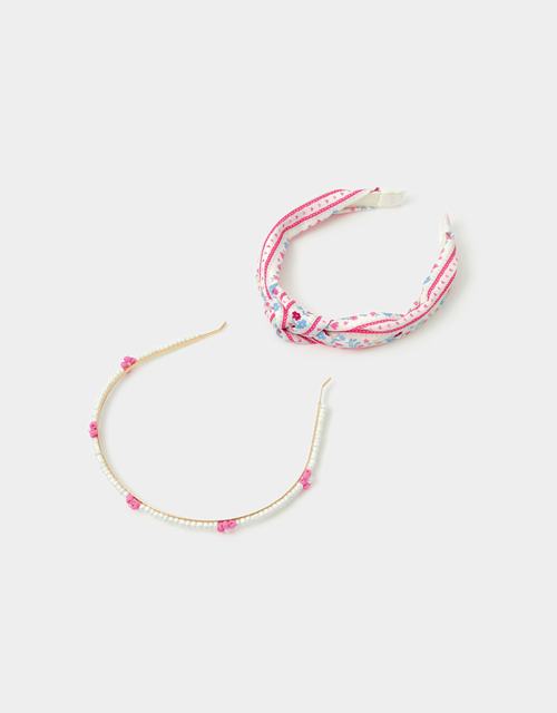 2-Pack Girls Floral Headbands