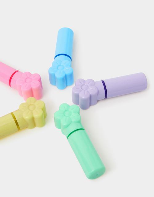 5-Pack Girls Mini Flower Highlighters