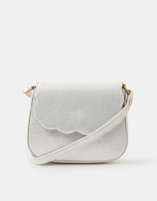 Girls Metallic Scallop Bag