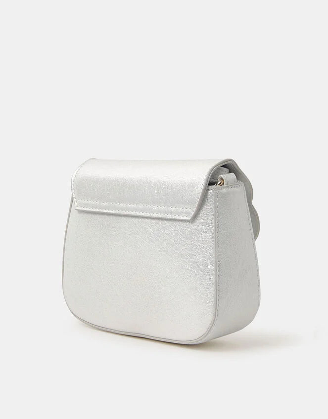 Girls Metallic Scallop Bag