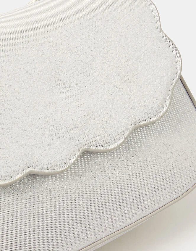 Girls Metallic Scallop Bag