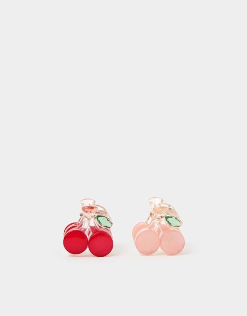 2-Pack Girls Mini Cherry Claw Clips