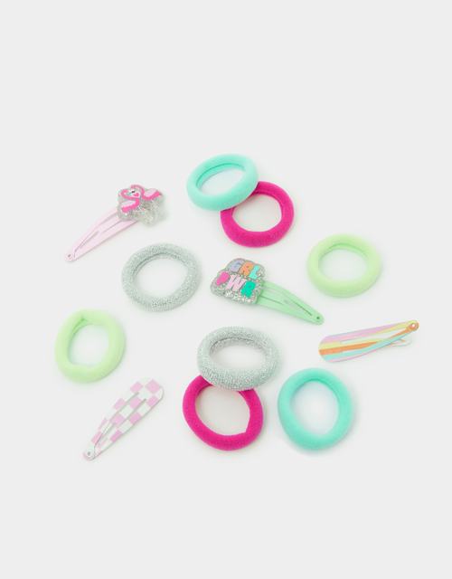 Girls Glitter Hair Band & Clip Set