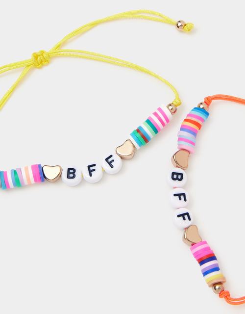 Girls BFF Bead Corded Bracelets